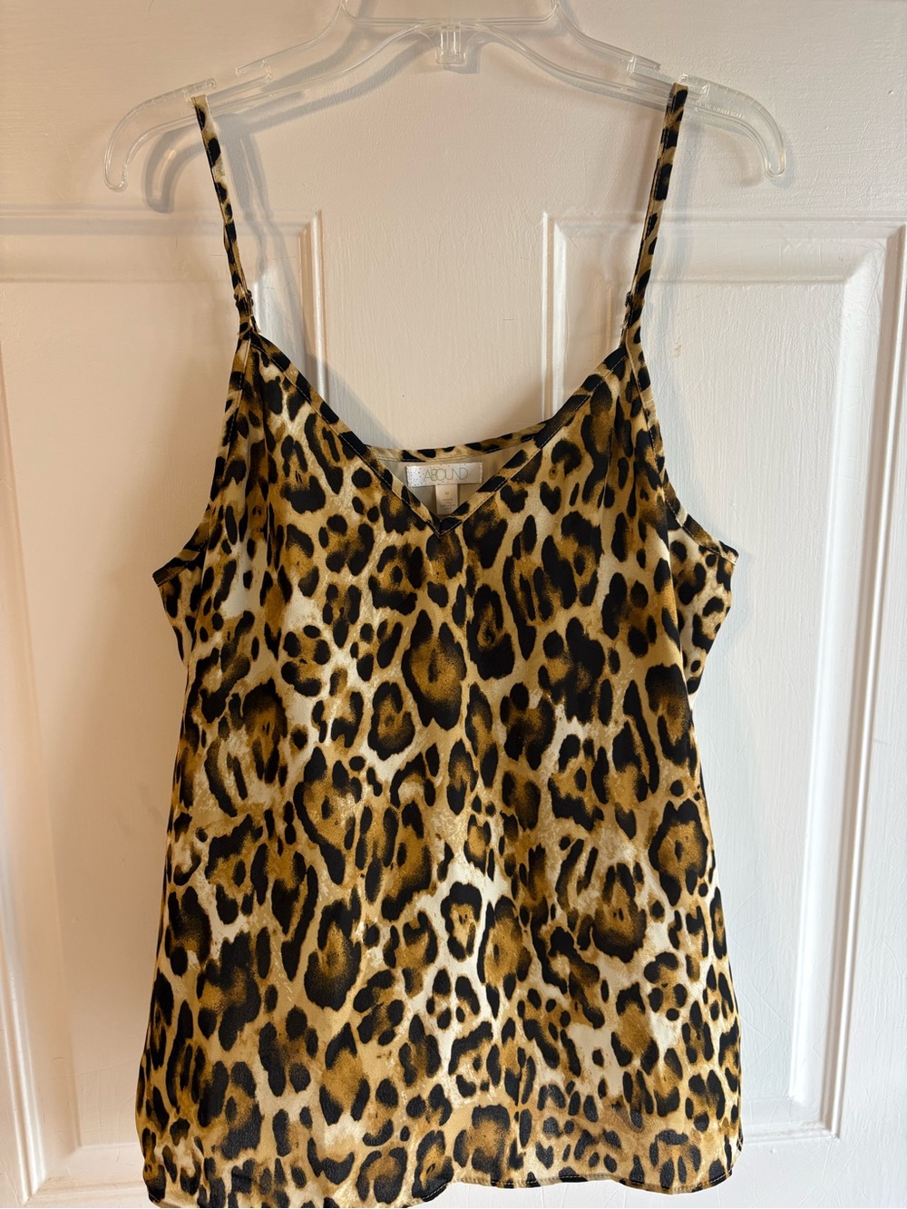 Abound Leopard Print Satin Cami - Black & Gold